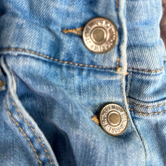 Forever 21 Short Denim Jean Overalls 3XL - Picture 4 of 5